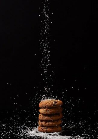Koekjes bestrooid met suiker
